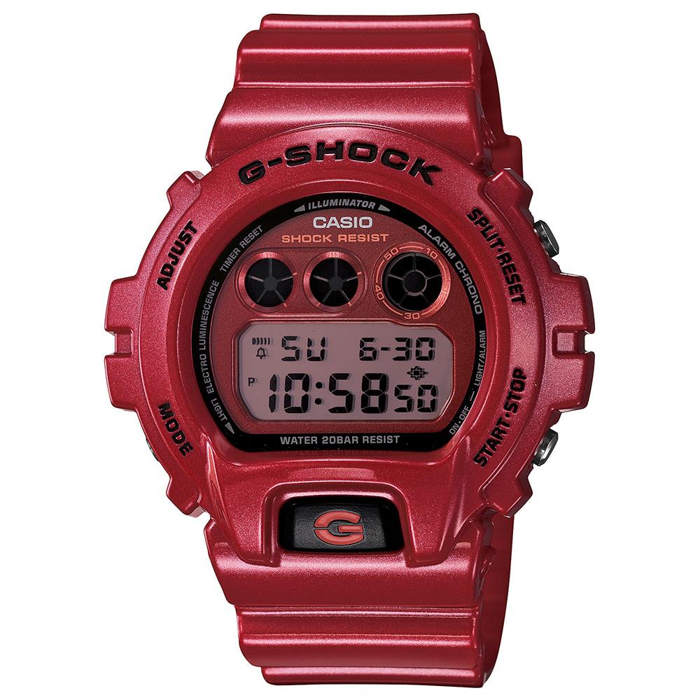 Casio G Shock DW 6900MF 4ER Watch Red END. CA