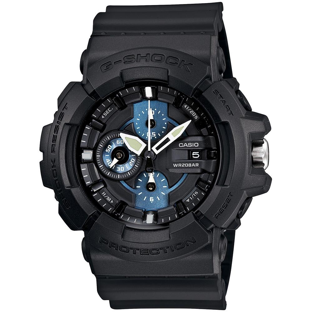 Casio G-Shock GAC-100-1A2ER Watch Black & Blue | END.