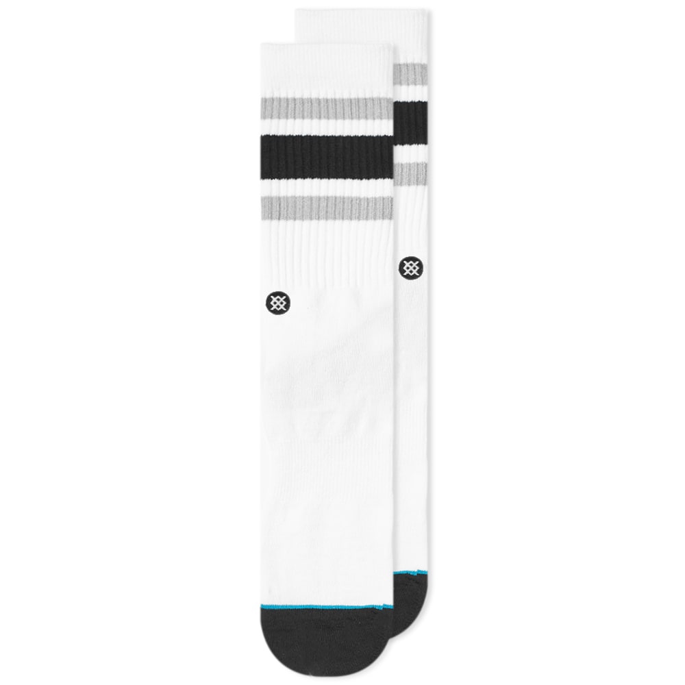 Designed in California, Stance showcase their dedication to providing the perfect sock with their Boyd 4 socks in white. Delivered with a muted colour palette, this cotton mix style is detailed with ribbed and striped cuffs, with arch support underfoot for a comfortable fit. Signed off with an embroidered emblem, Stance present their dedication to producing the perfect sock.  

79% Cotton, 11% Polyester, 8% Nylon, 2% Elastane
Ribbed & Striped Cuffs
Embroidered Logo
Arch Support
Reinforced Heel & Toe