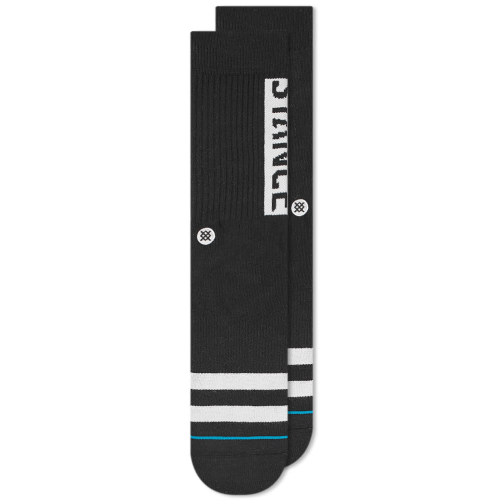 Proudly emblazoned with engineered branding, Stance share their OG sock. Constructed with a cotton mix, this black style features an embroidered logo and ribbed cuffs. Complete with arch support and a reinforced heel and toe for a comfortable and practical fit, the Californian label ensure that style and substance are delivered in equal measure.  

73% Cotton, 19% Polyester, 6% Nylon, 2% Elastane
Ribbed Cuffs
Engineered Branding
Embroidered Logo
Arch Support
Reinforced Heel & Toe