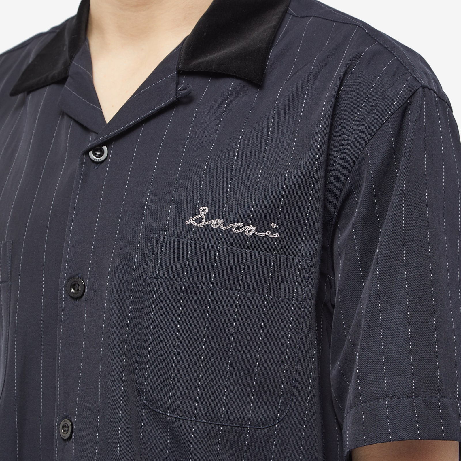 sacai Cotton Twill Bowling Shirt サカイ