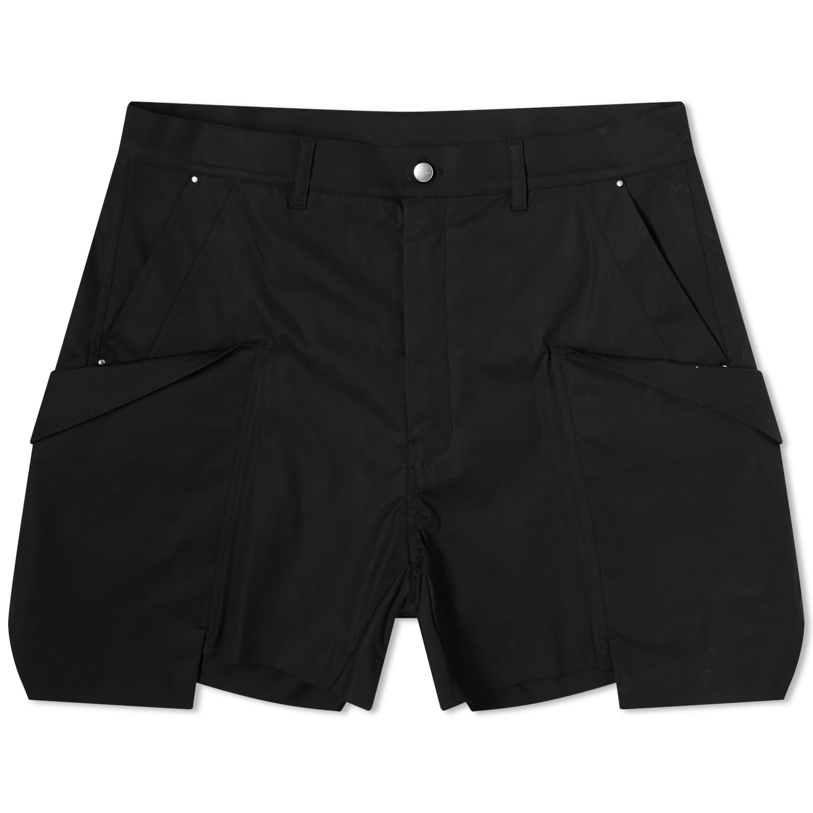 Rick Owens / STEFAN CARGO SHORTS/28/コットン/BLK/RR01D3322 Rick Owens Men's Stefan Cotton Cargo Shorts Black - Curated Menswear