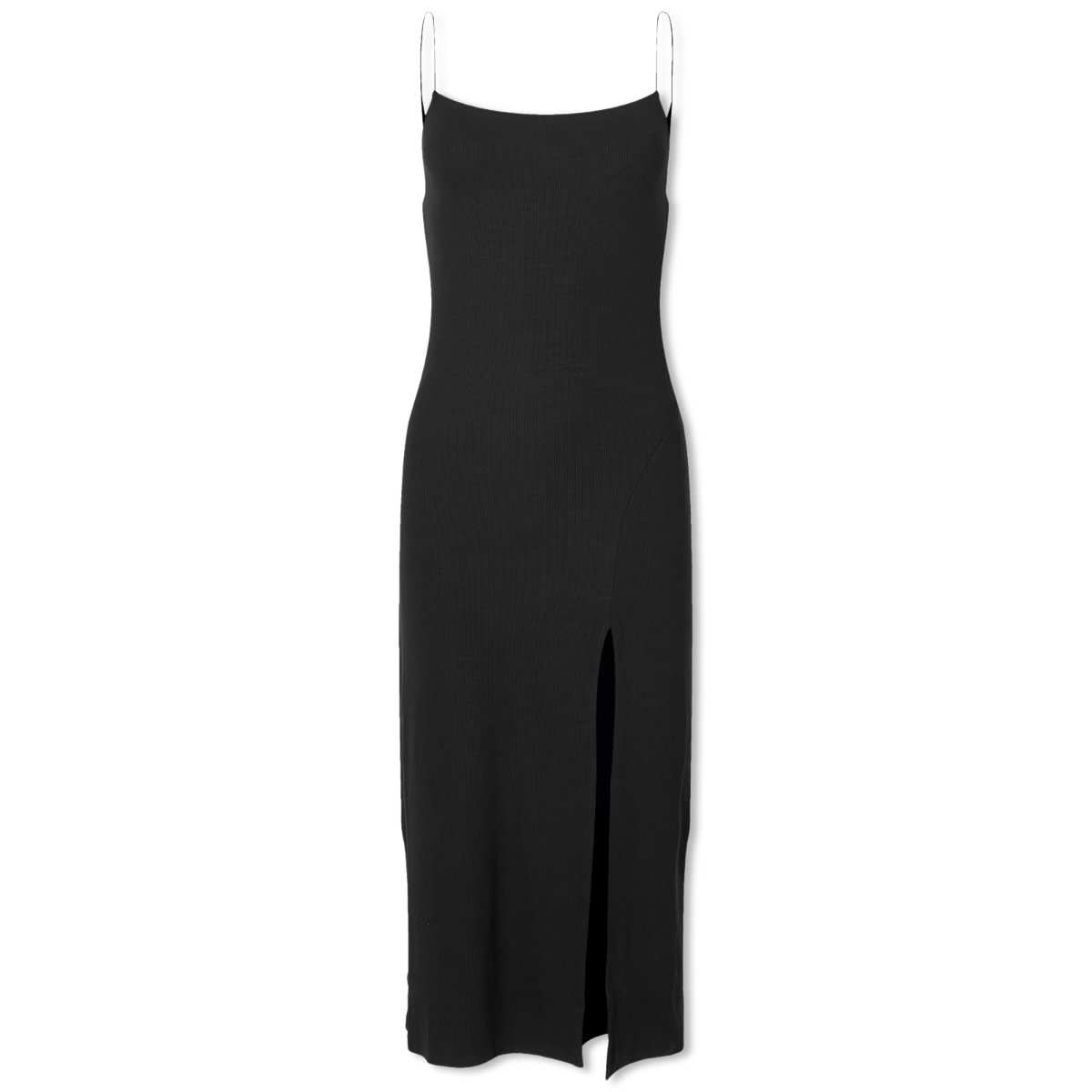 Joah Brown Strappy Slit Midi Dress Black END. (US)