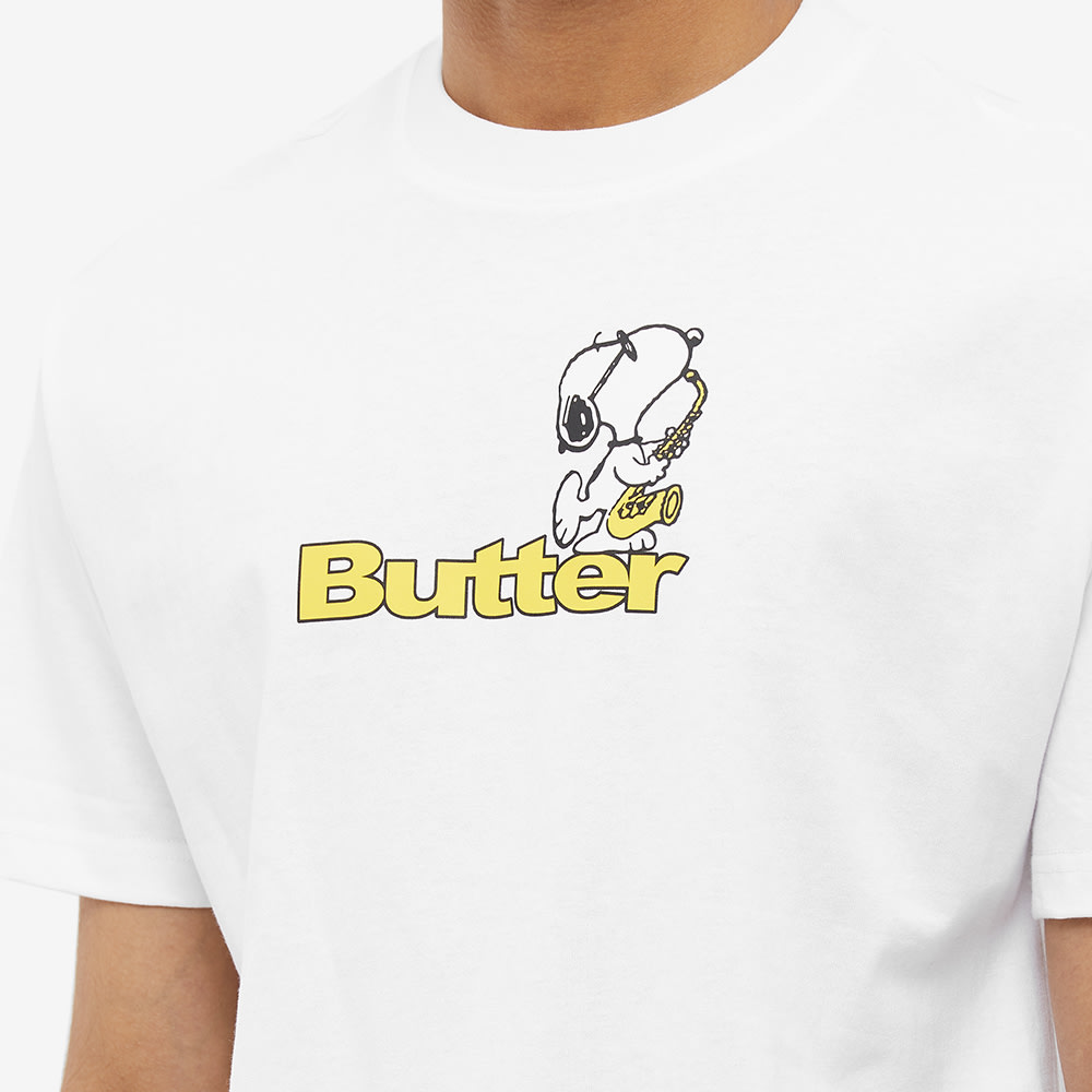 Butter Goods x Peanuts Jazz Logo Tee White END. (US)
