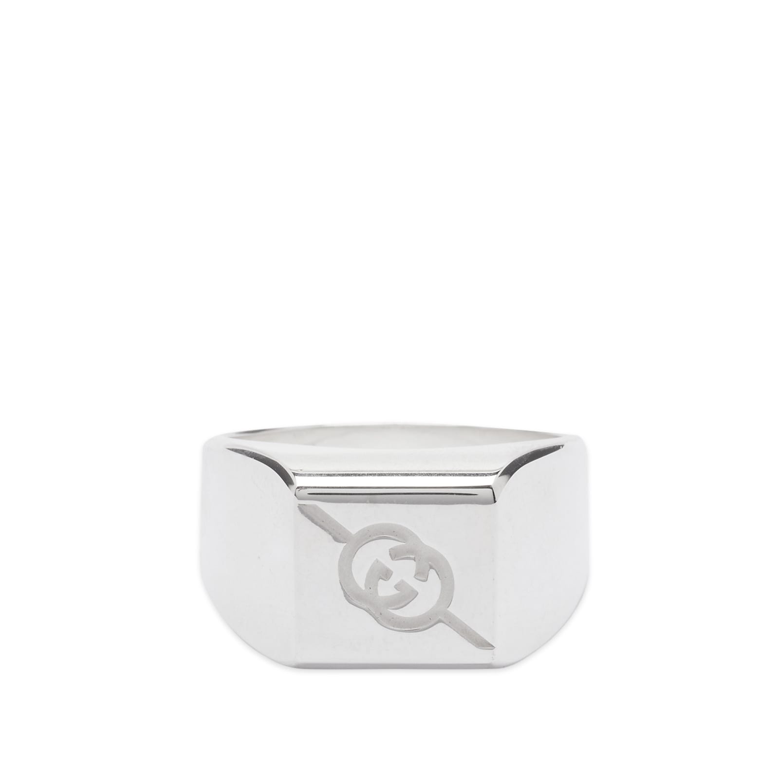 Gucci Tag Ring 10mm Silver | END. (US)