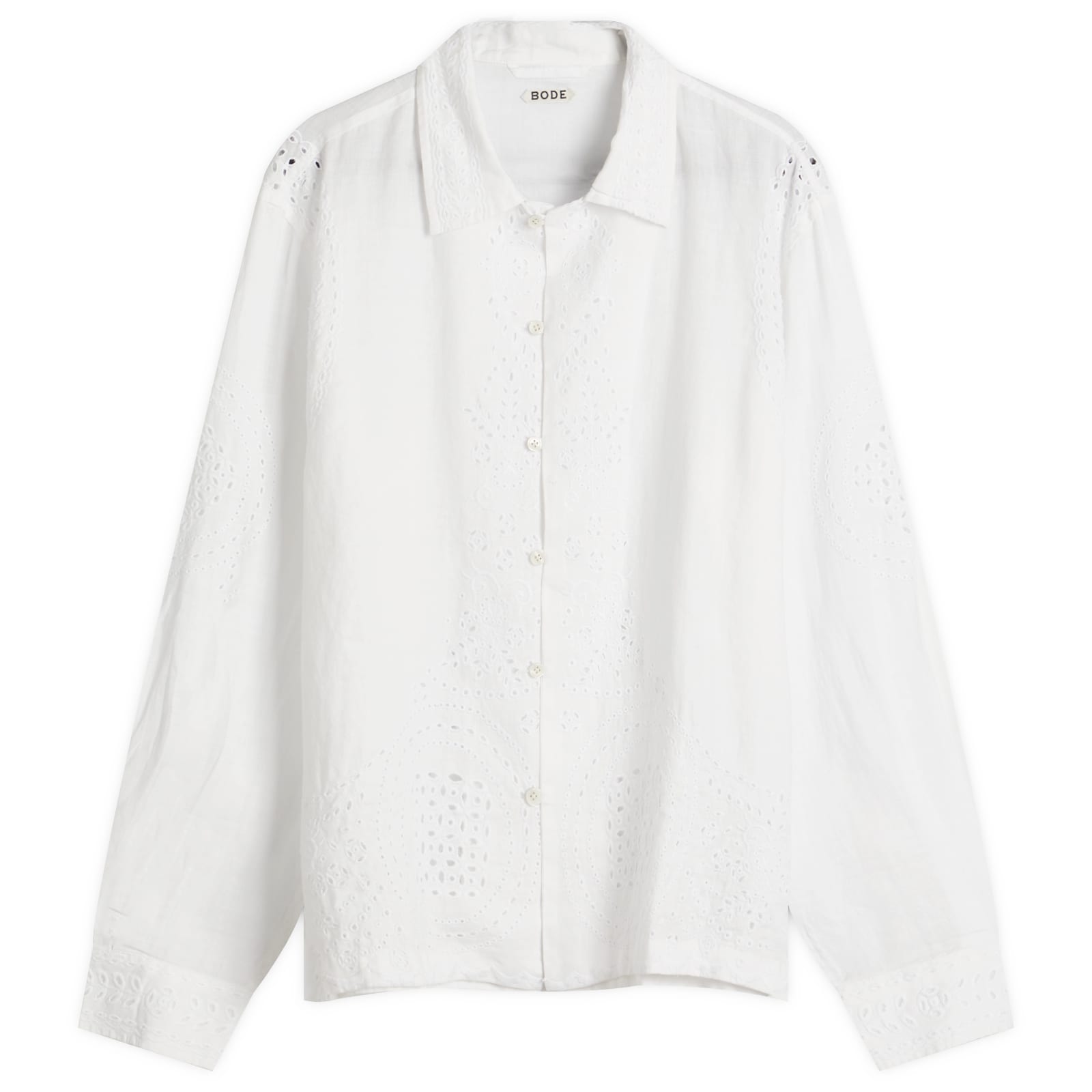 Tシャツ・カットソー BODE SS25 Shirts (MRS25SH039 WHITE) BODE Belvoir Shirt White | END. (AR)