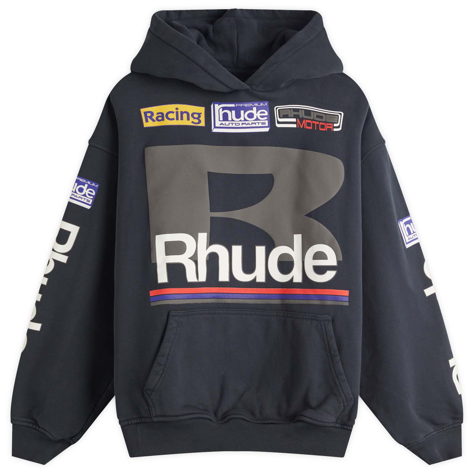 【関税込み】Rhude ブラック Petrol Patch フーディ Rhude Petrol Patch Hoodie Vtg Black - Probus