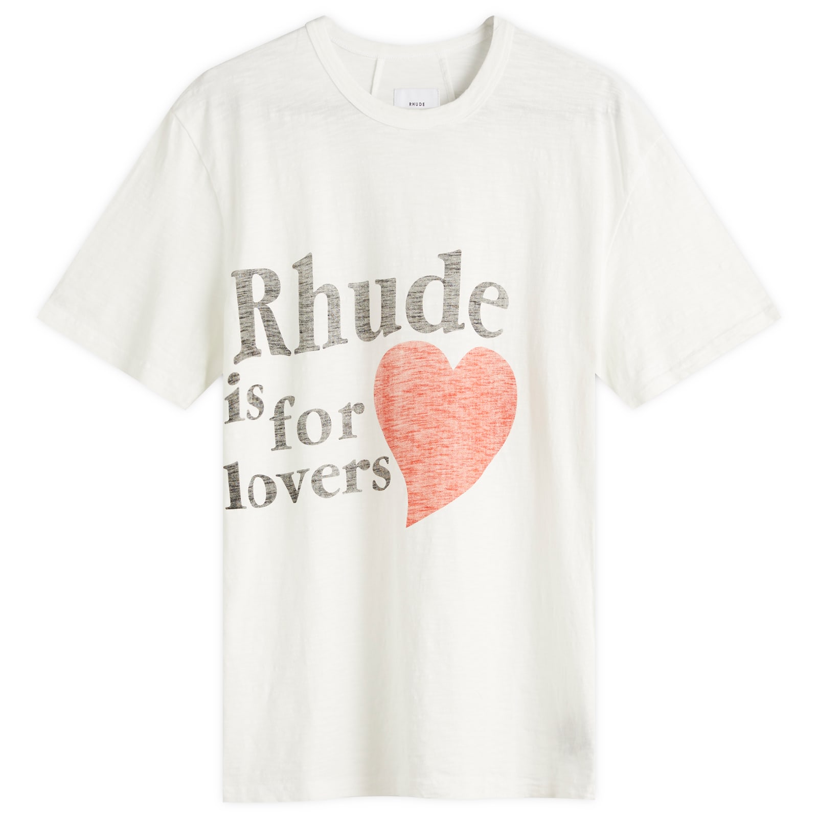 RHUDE♡ ホワイト 'Lovers' スラブ Tシャツ Rhude Lovers Short Sleeve T-Shirt White | END. (JP)