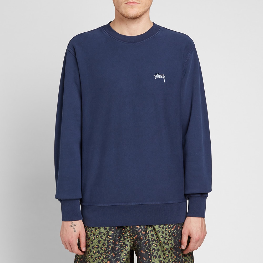Stussy Stock Logo Crew Sweat 2025 | www.urbag.ws