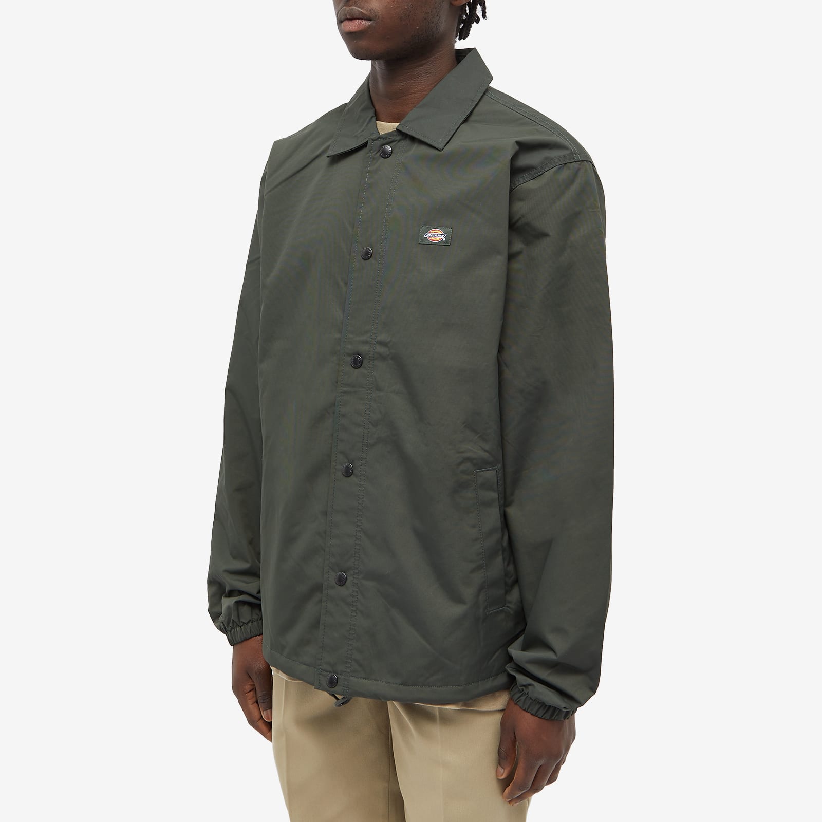 Dickies Men's Oakport Coach Jacket Olive Green | DK0A4XEWOGX1
