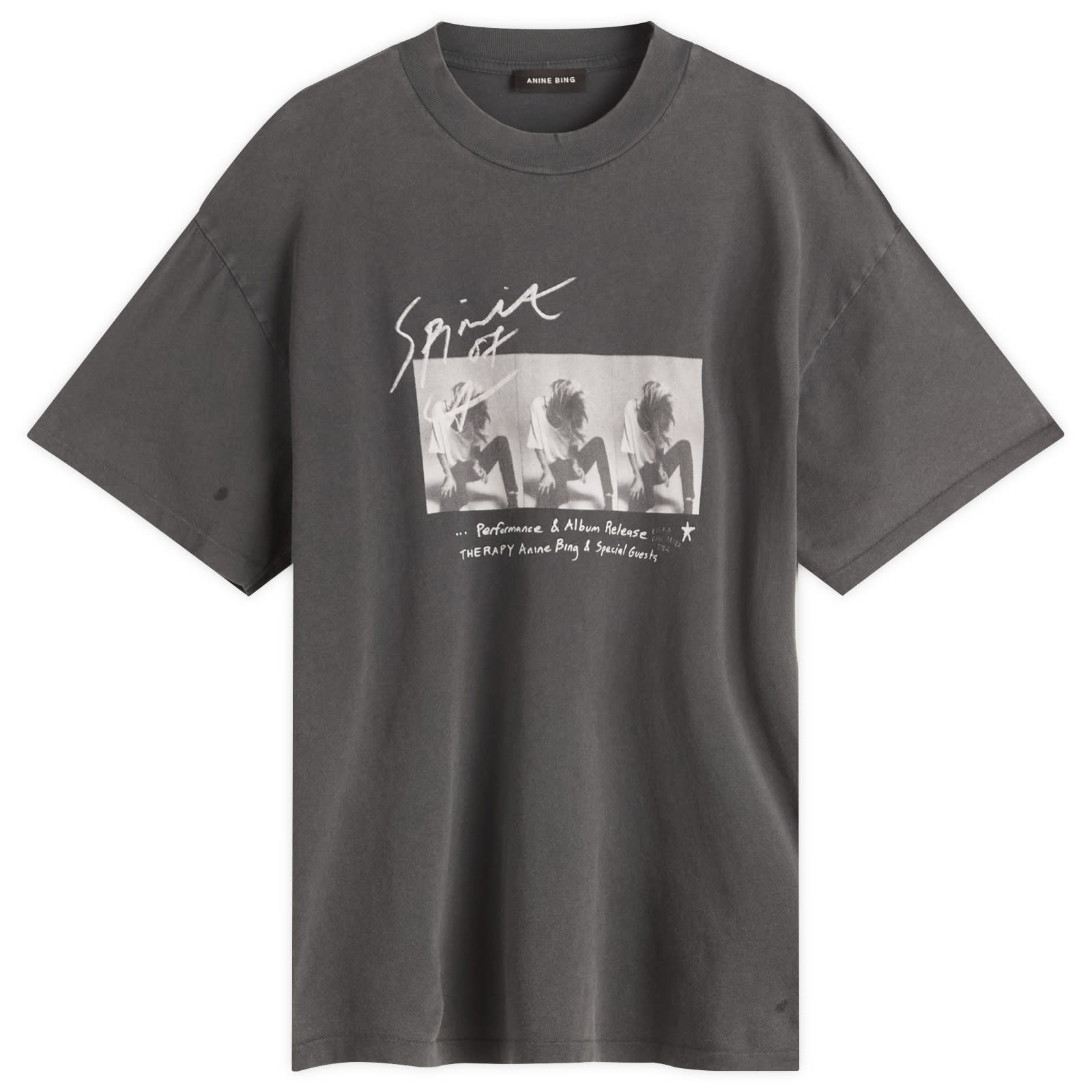 関税送料込み★ANINE BING ★アシュトンティーコンサートTシャツ Anine Bing Ashton Concert T-Shirt Washed Black | END. (JP)