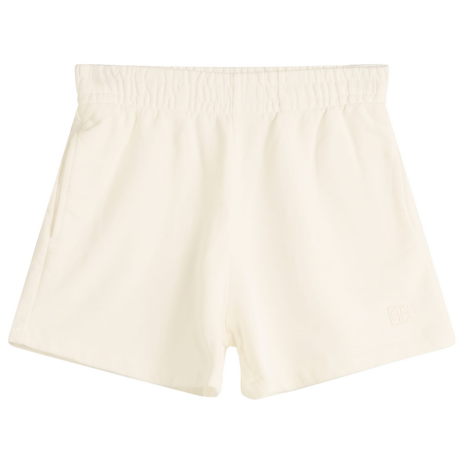 Anine Bing Kam Framed Monogram Shorts Off White | END. (US)