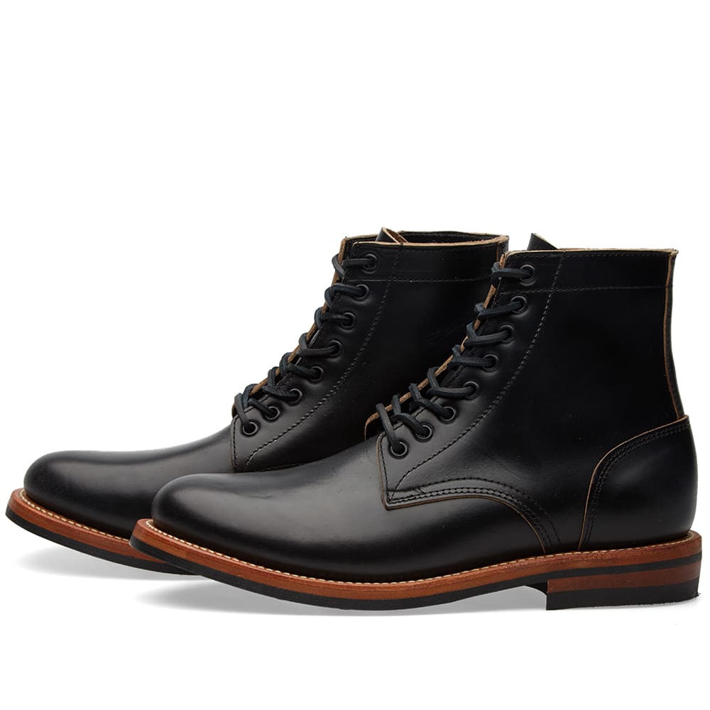 Oak Street Bootmakers Dainite Sole Trench Boot Black Chromexcel | END.