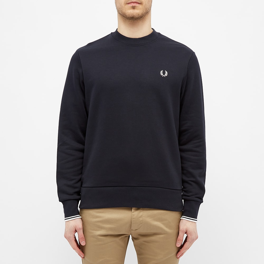navy fred perry sweatshirt