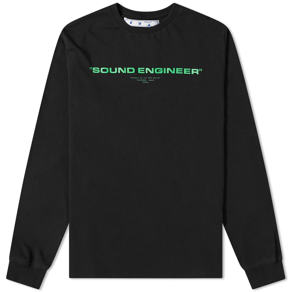 Pioneer DJ c/o Off-White Long Sleeve Console T-Shirt Black