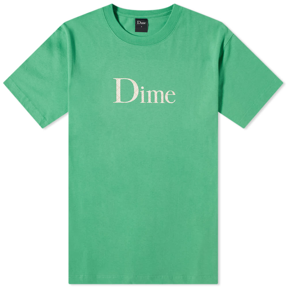 Dime Classic Plaid Logo T-Shirt Green | END. (SG)