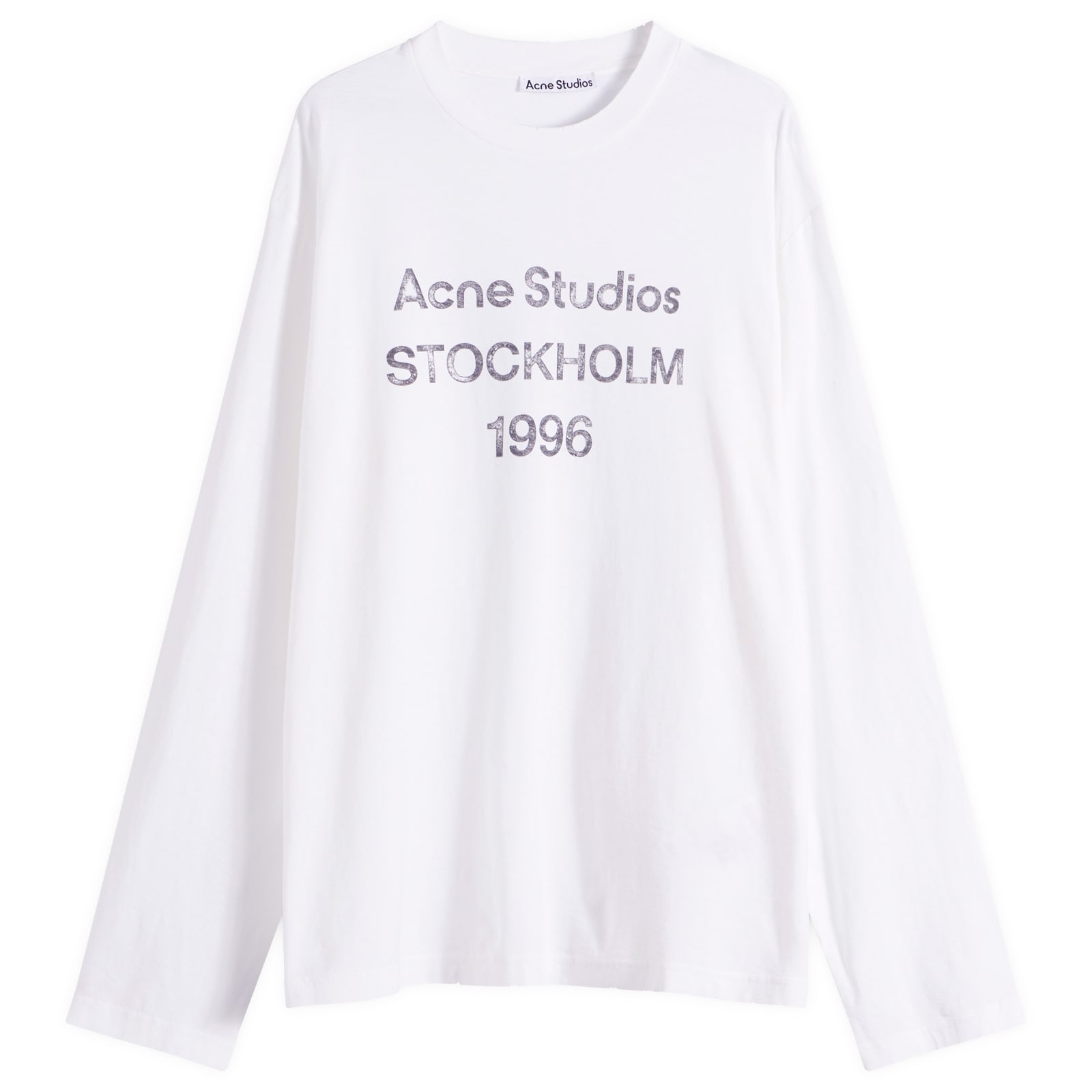 Acne Studios Men’s Edden 1996 G Long Sleeve T-Shirt Off White