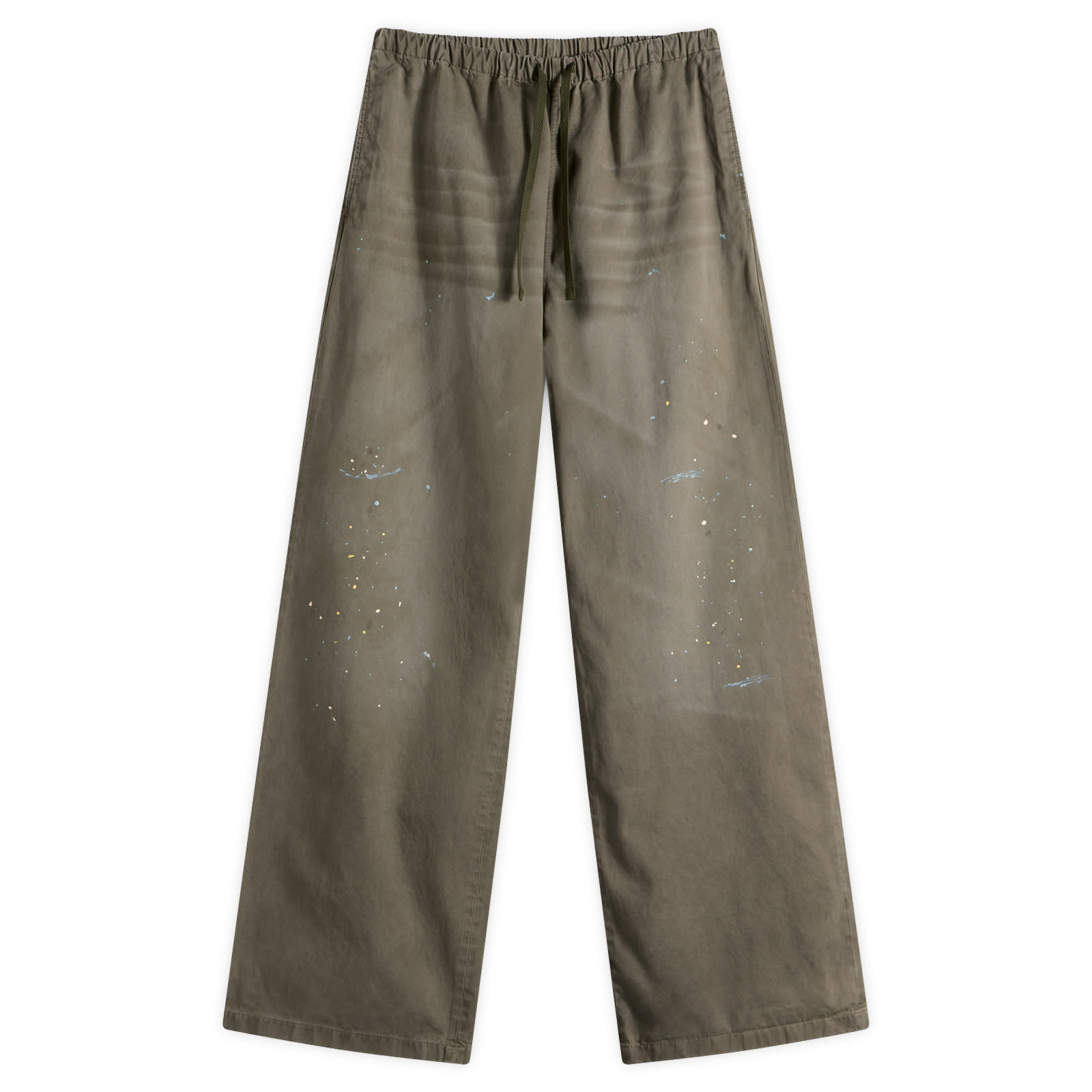 Acne Studios Men’s Plott Peached Light Cotton Twill Trousers Dusty Green