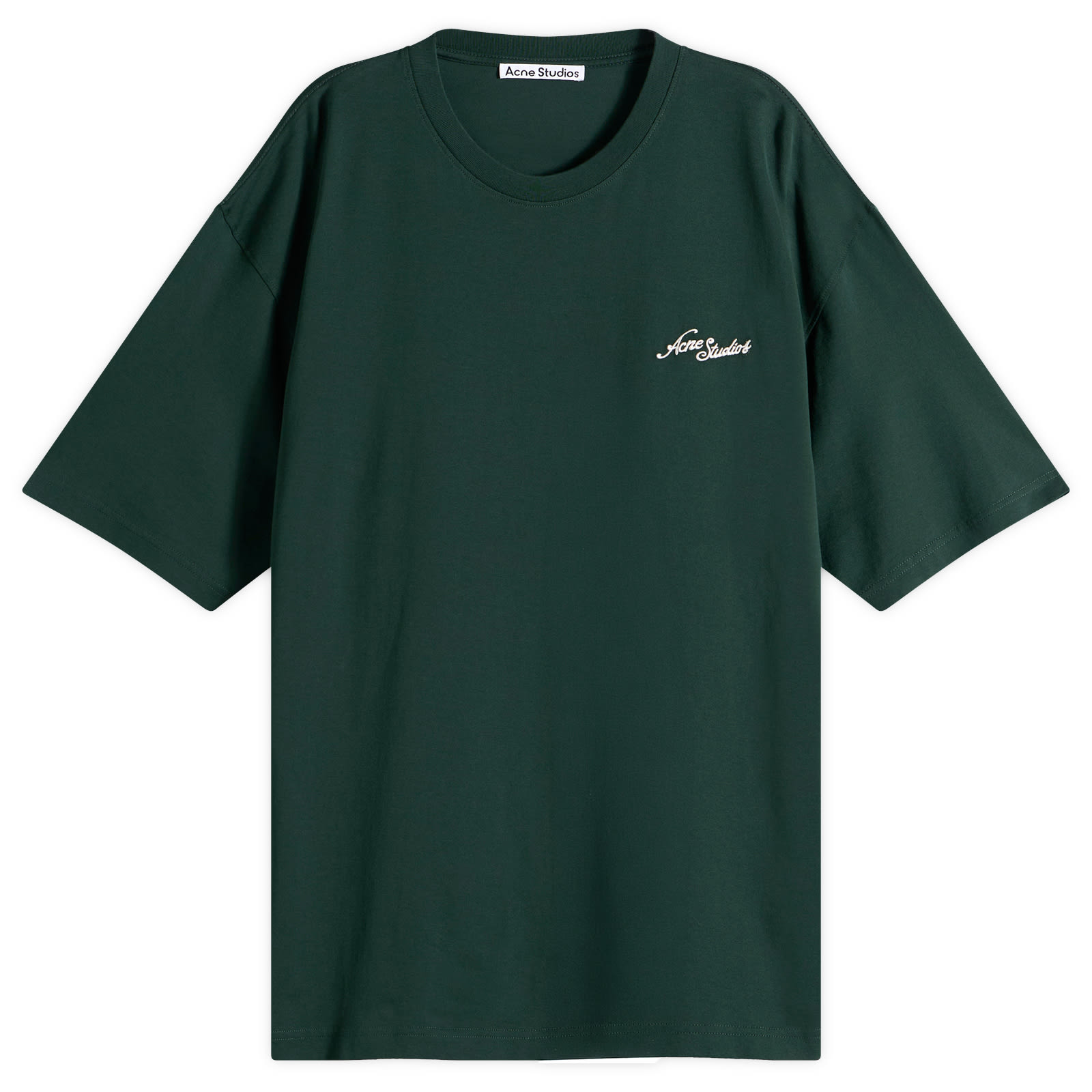 Acne Studios Men’s Exford Small Venice Logo T-Shirt Dark Green