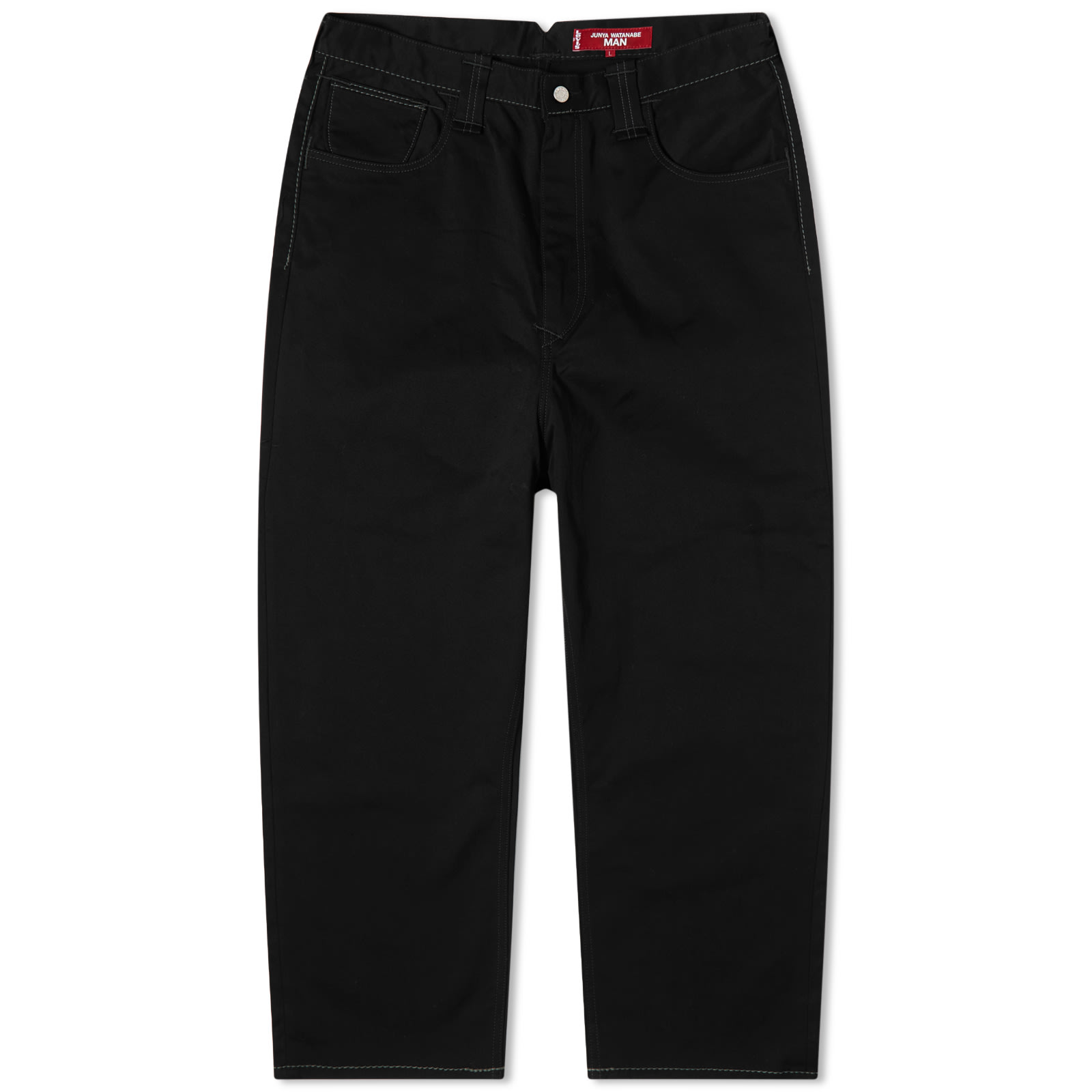 Junya Watanabe MAN x Levi's Stretch Cloth Tapered Jeans Black | END.