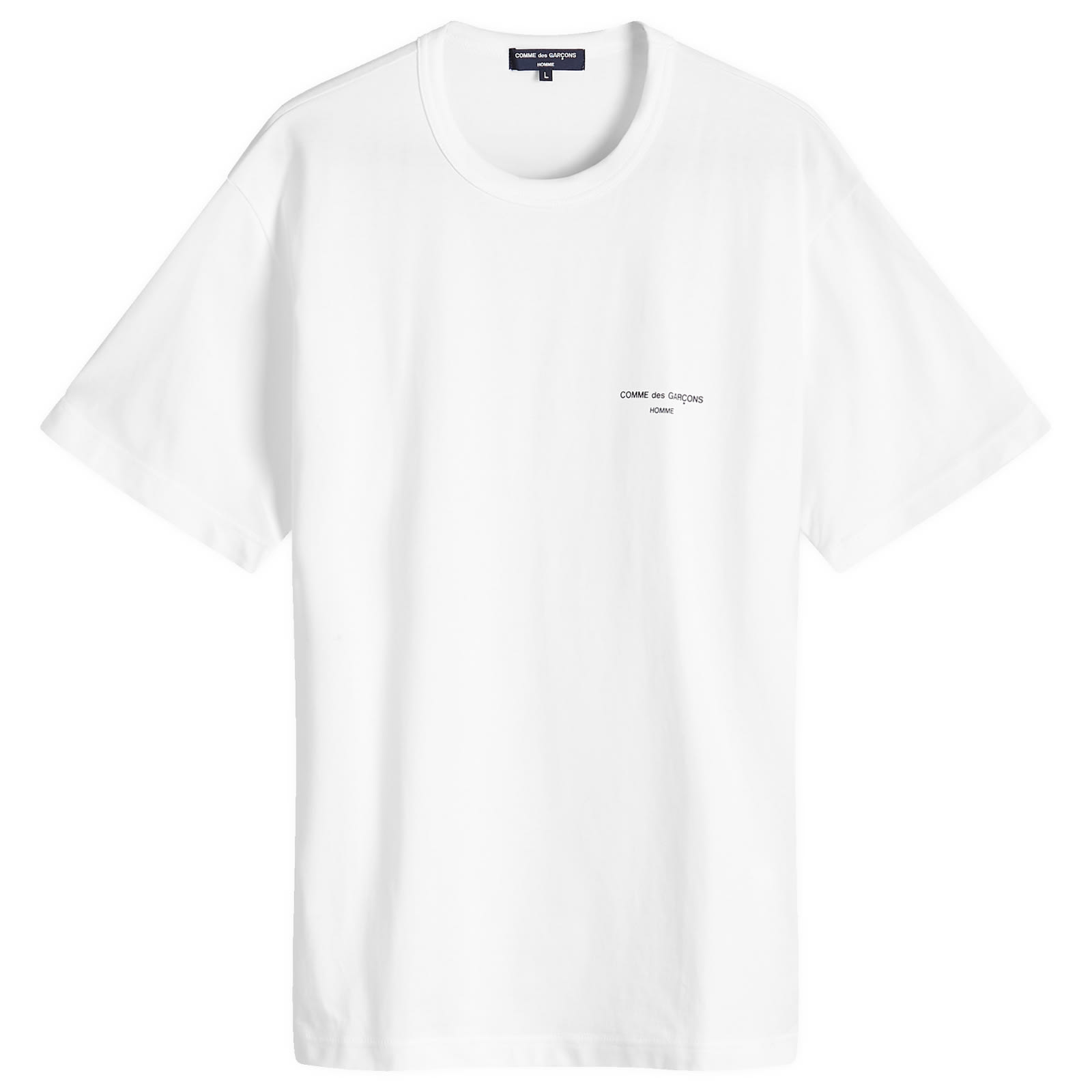 Tシャツ・カットソー COMME DES GARCONS Men T-shirt White FJT012 2 WHITE/WHITE COMME des GARCONS HOMME Circle Logo Print T shirt White S-M