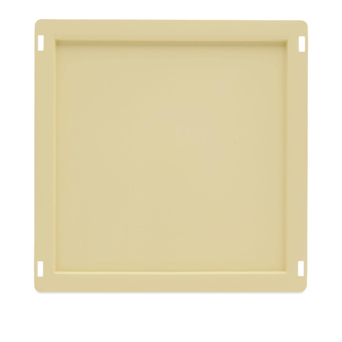 Hay Unisex Light Yellow Medium Square/Cube Recycled Colour Crate Lid