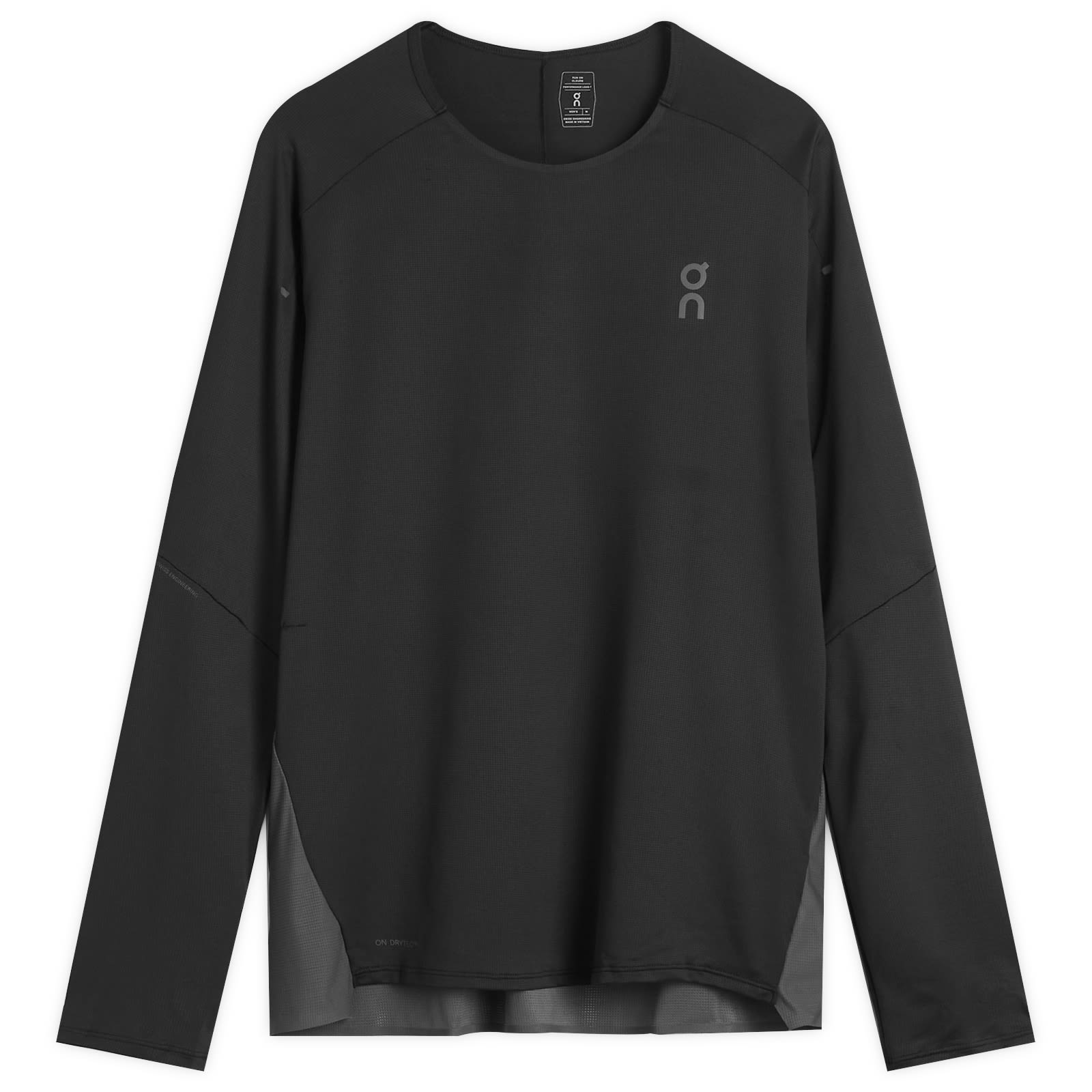 On Men's Black/Eclipse Performance Lon G Tee