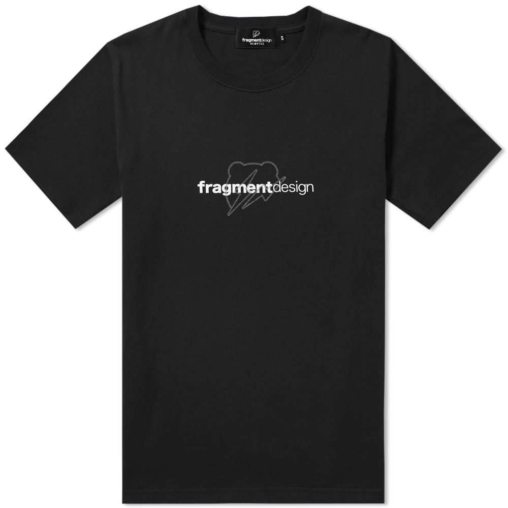 Medicom x Fragment Design Men W Logo BE@RTEE black