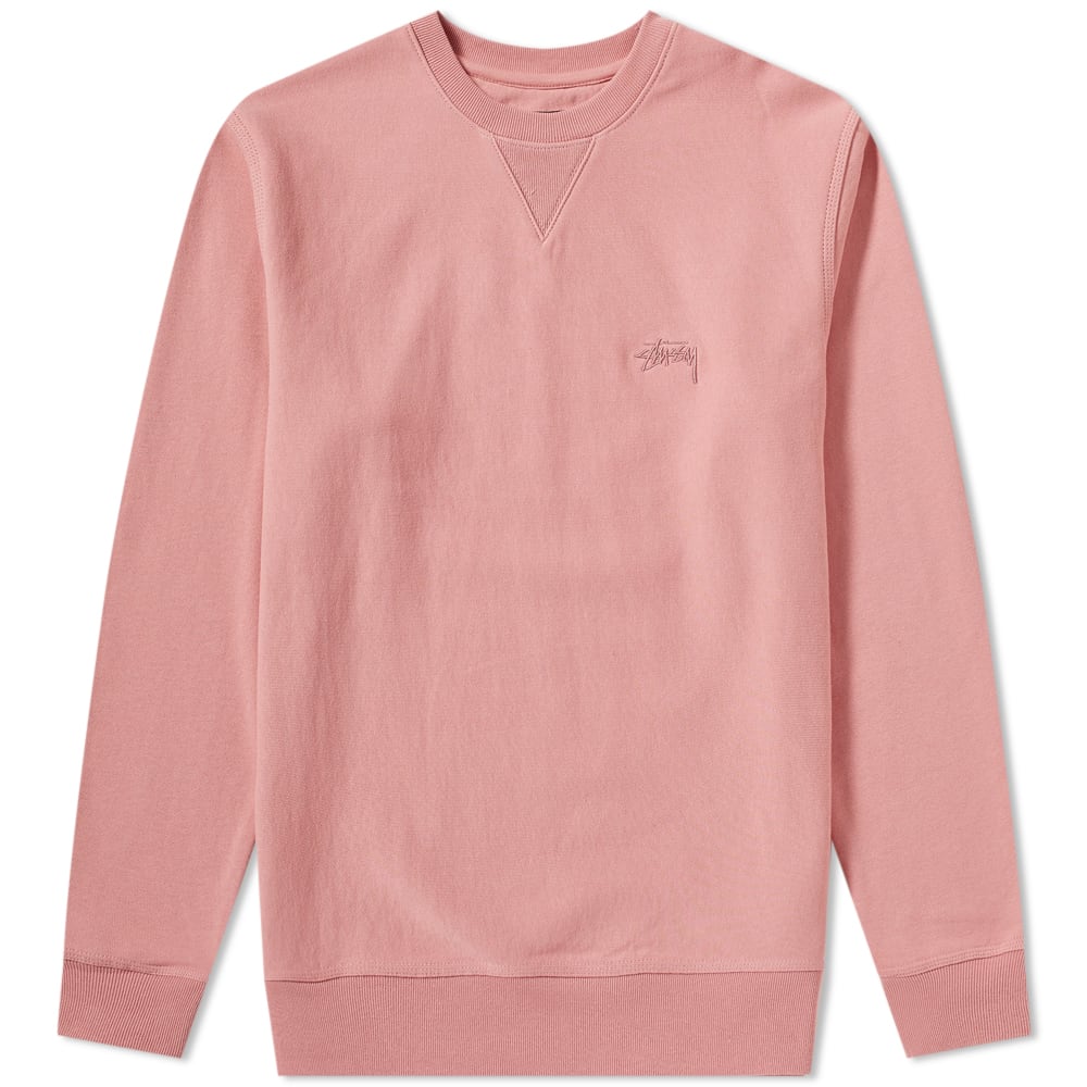 Stussy Stock Terry Crew Sweat Pink | END.