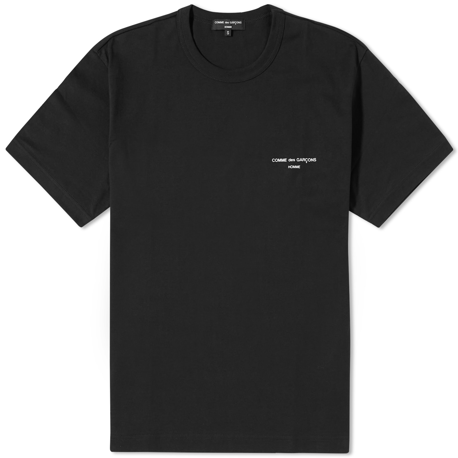 COMME des GARCONS CDG 胸ロゴ コットン Tシャツ 1 Comme Des Garçons Homme Chest Logo T-Shirt Black | END. (US)