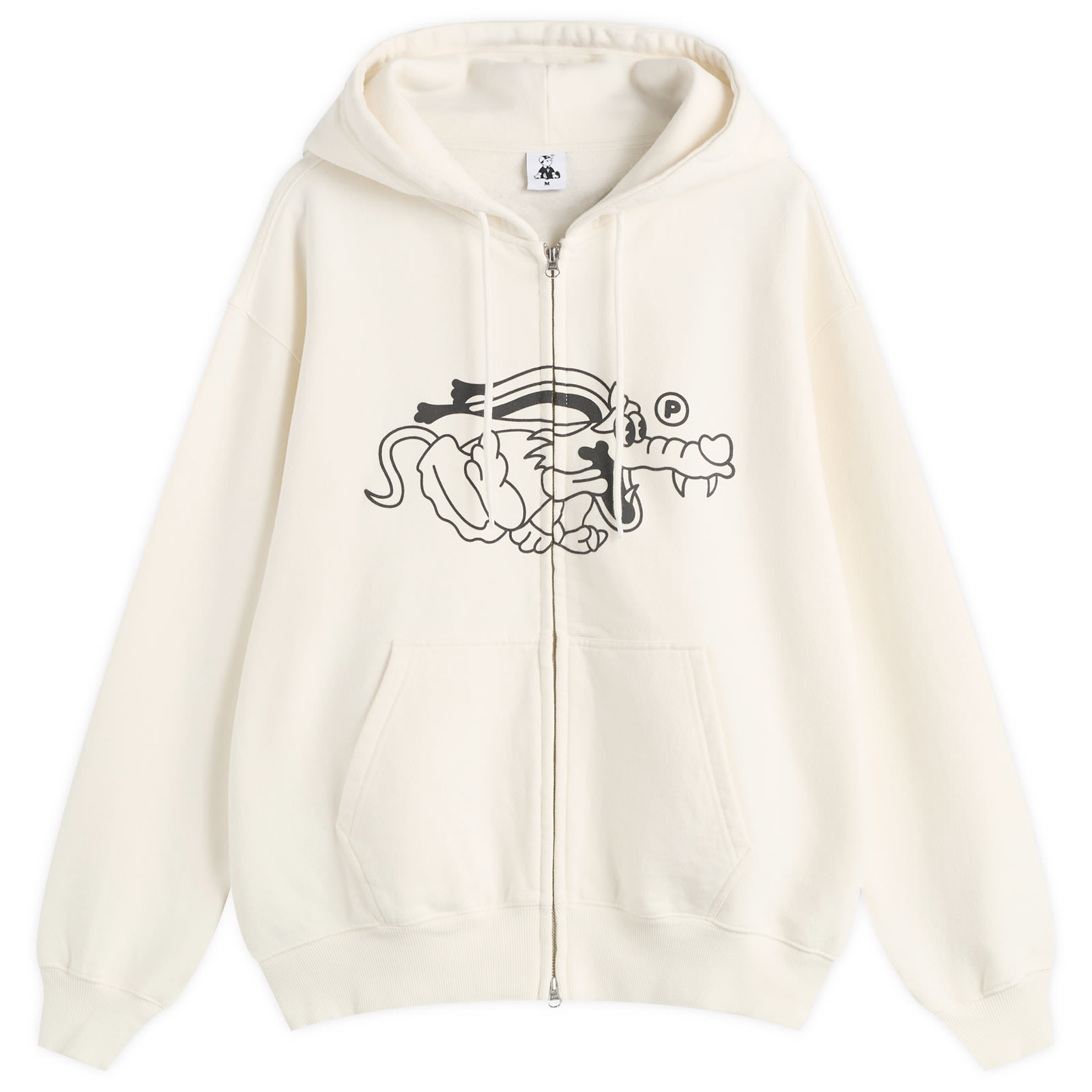 Pawa Speed Sports Men’s Doggo Zip Hoodie Cream
