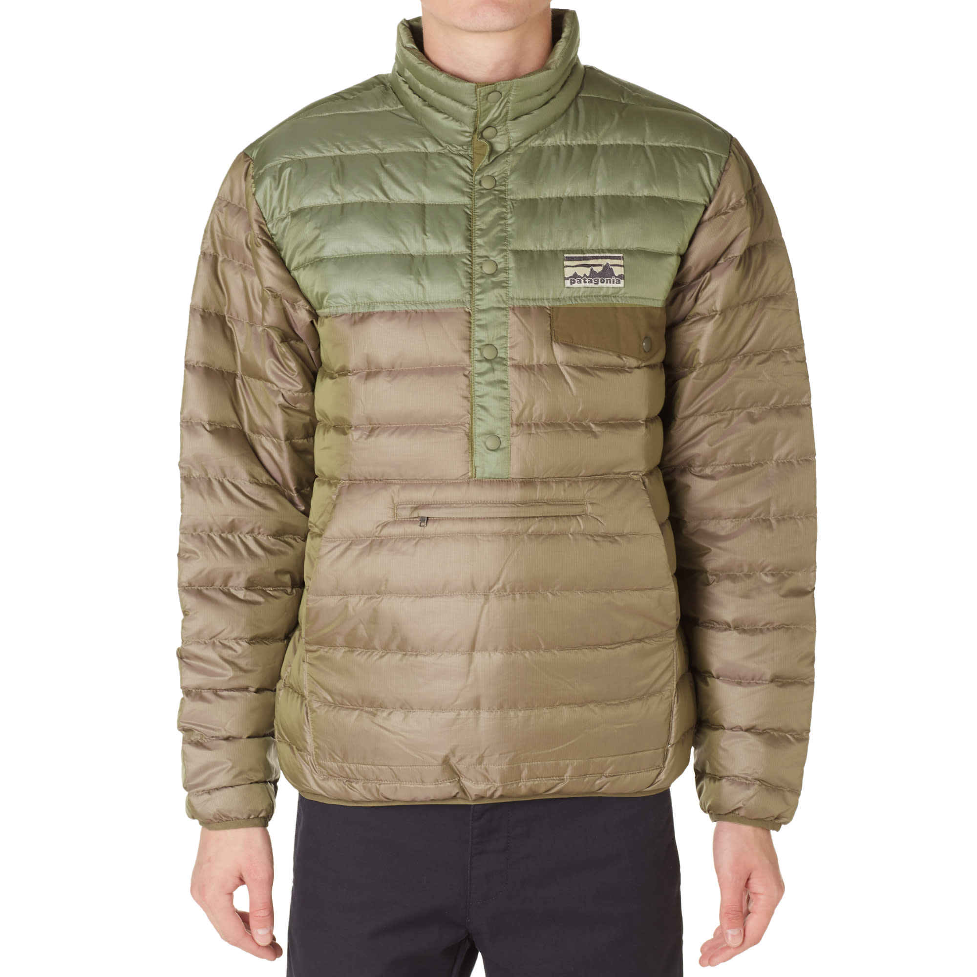 patagonia down snap pullover
