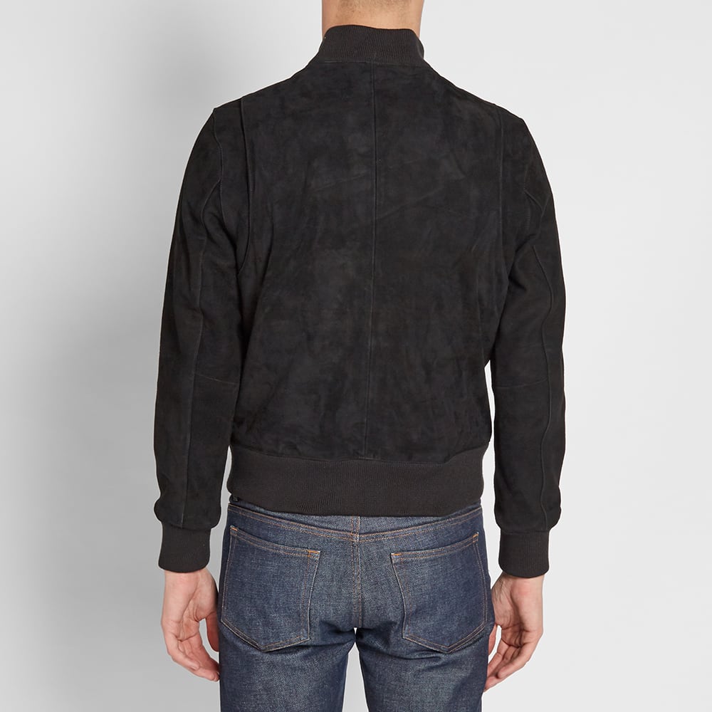 MKI Thick Suede Bomber Jacket Black | END.