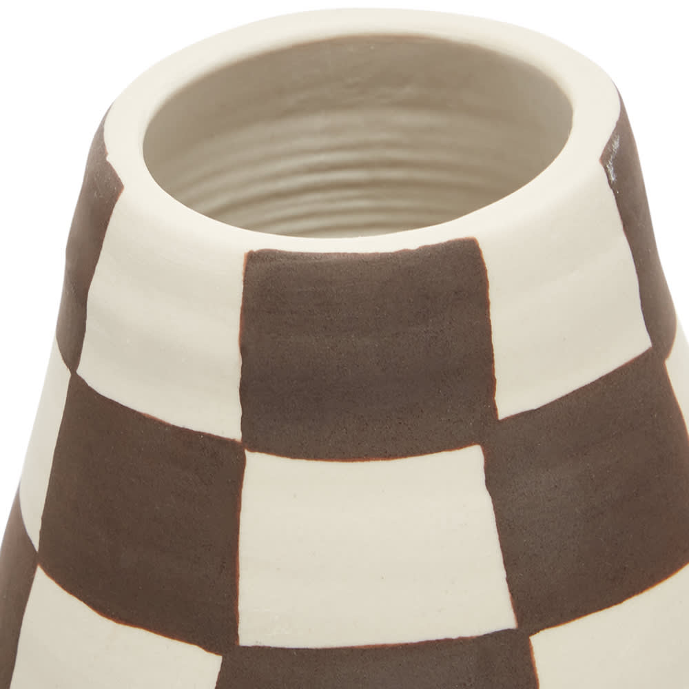 Mellow Ceramics Football Vase Large Checkers END. (Global)