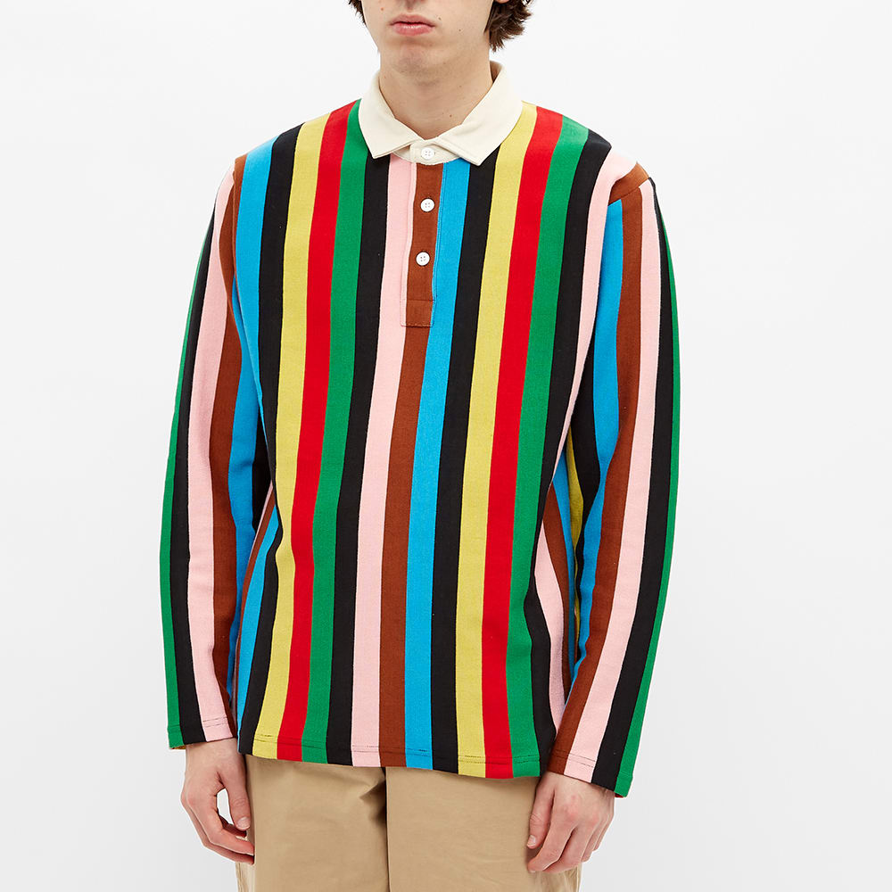 Rowing Blazers Croquet Stripe Rugby Shirt Multi END. (Global)