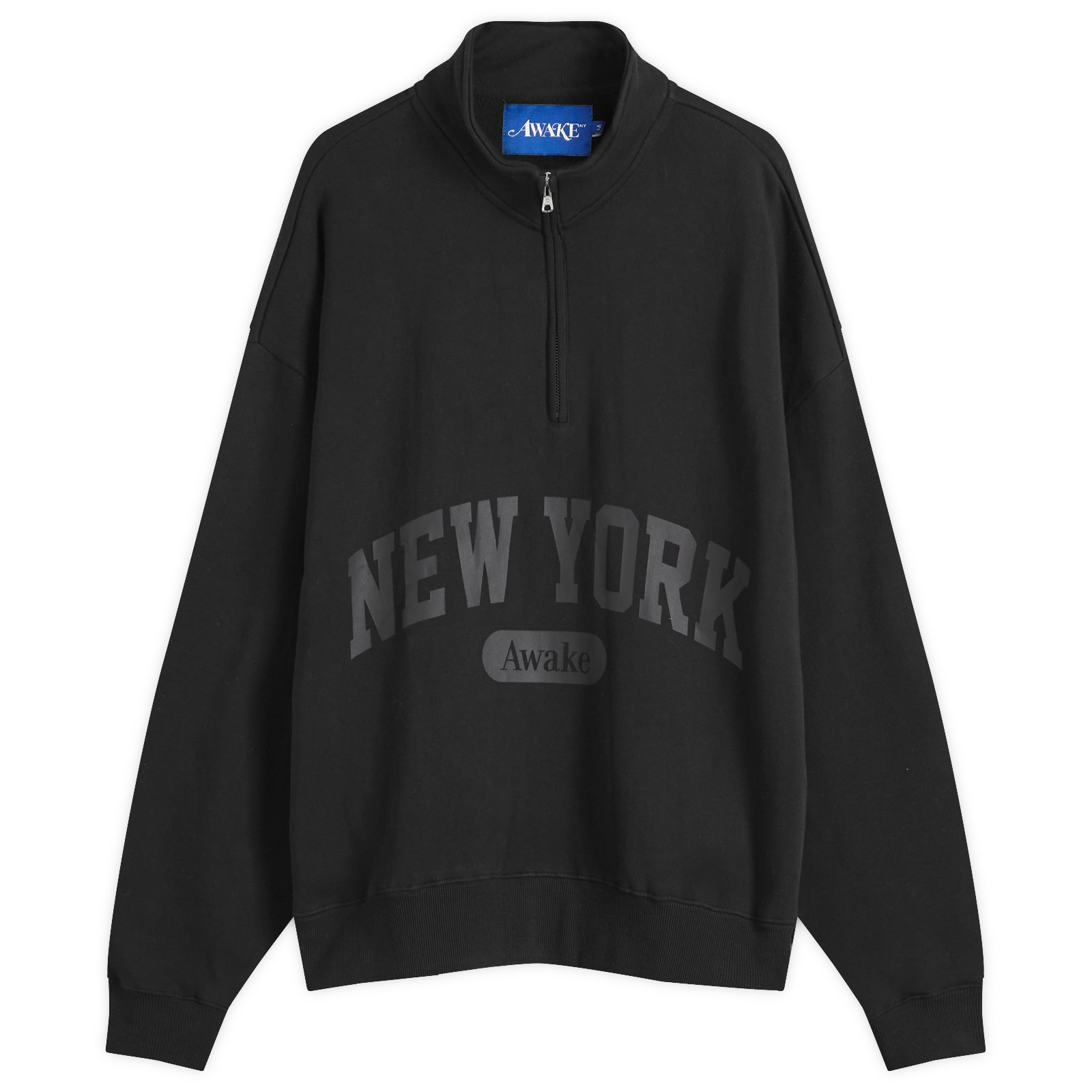 【AWAKE NY】Script Quarter Zip Sweatshirt Awake NY Script Quarter Zip Sweatshirt Black | END. (US)