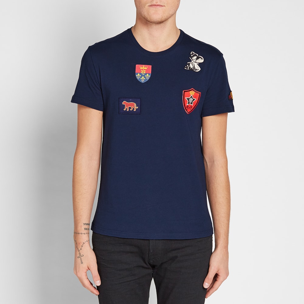 Alexander McQueen Multi Badge Tee Navy | END. (UK)