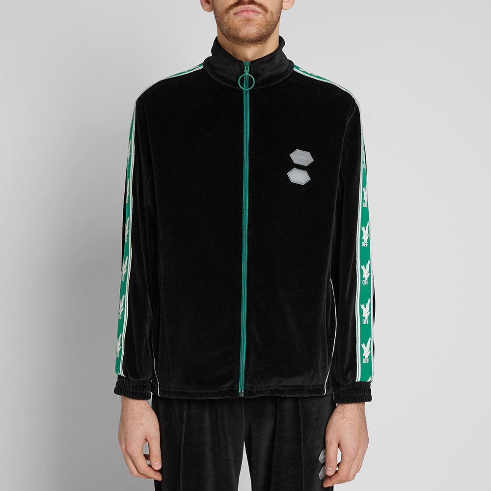 off white track top