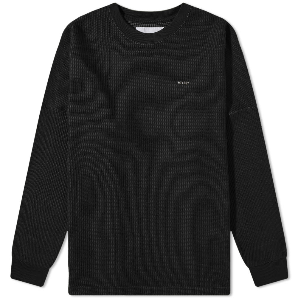 トップス 20SS WTAPS WAFFLE LS TEE. COTTON BLACK WTAPS Long Sleeve Waffle T-Shirt Black | END. (US)