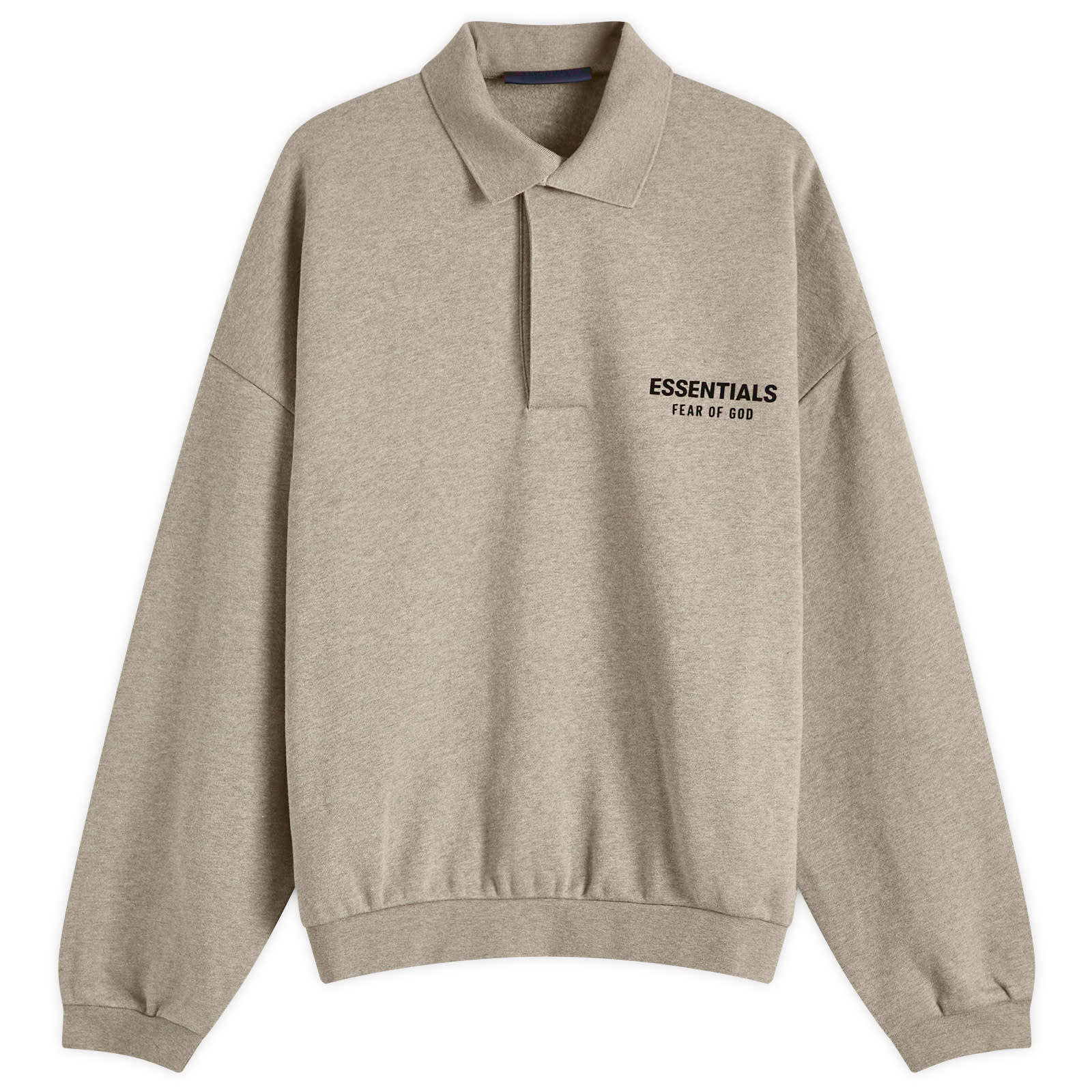Fear of God ESSENTIALS Men's Core Logo Fleece Polo Sweatshirt