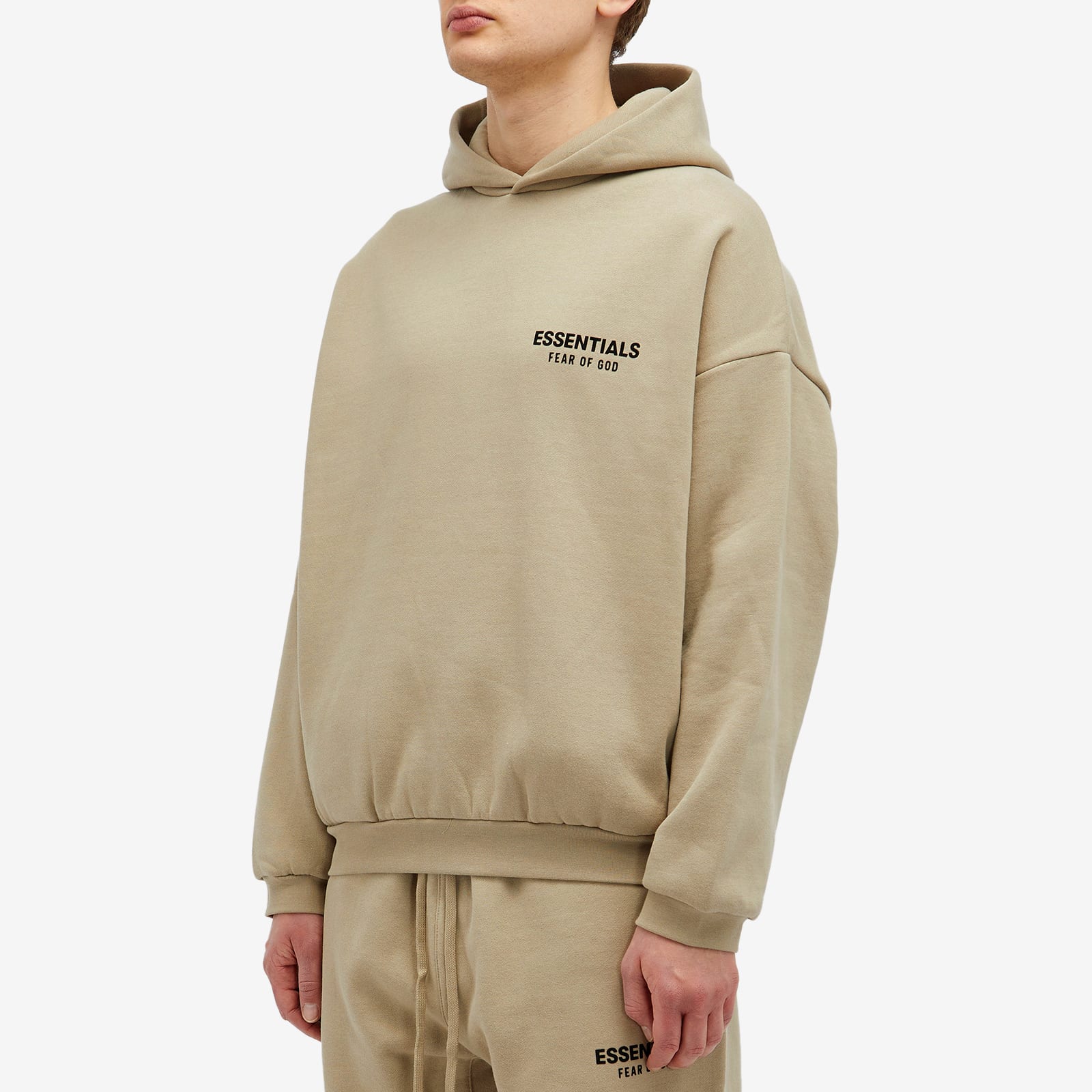 国内発送☆FEAR OF GOD☆FLEECE HOODIE/DESERT Asics Fear of God ESSENTIALS Men's Core Logo Fleece Hoodie