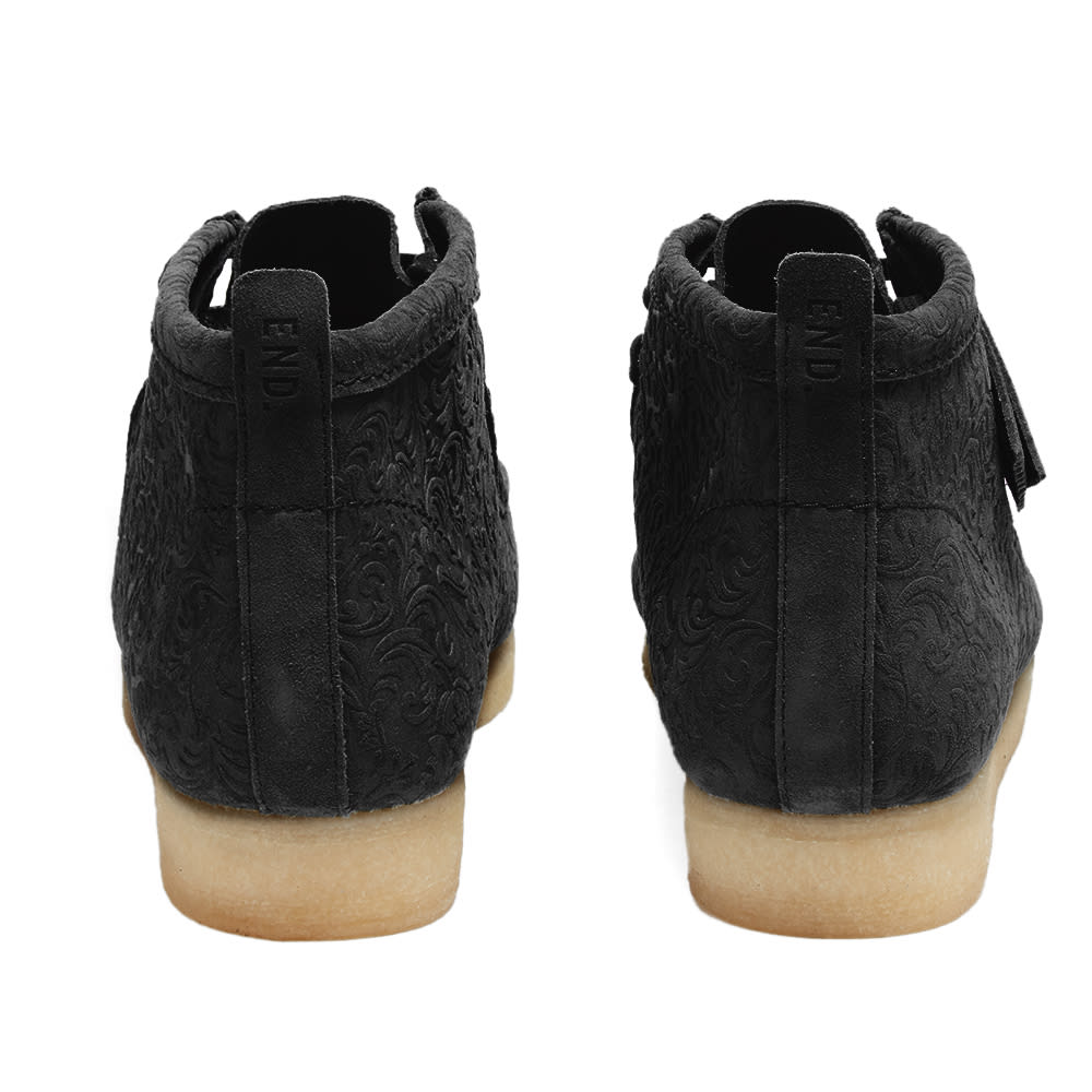END. x Clarks Originals Oxford Flowers Wallabee Boot 【人気の激安通販】 エンド×クラークスワラビーブーツOxfordFlowersBlackFloral ブーツ