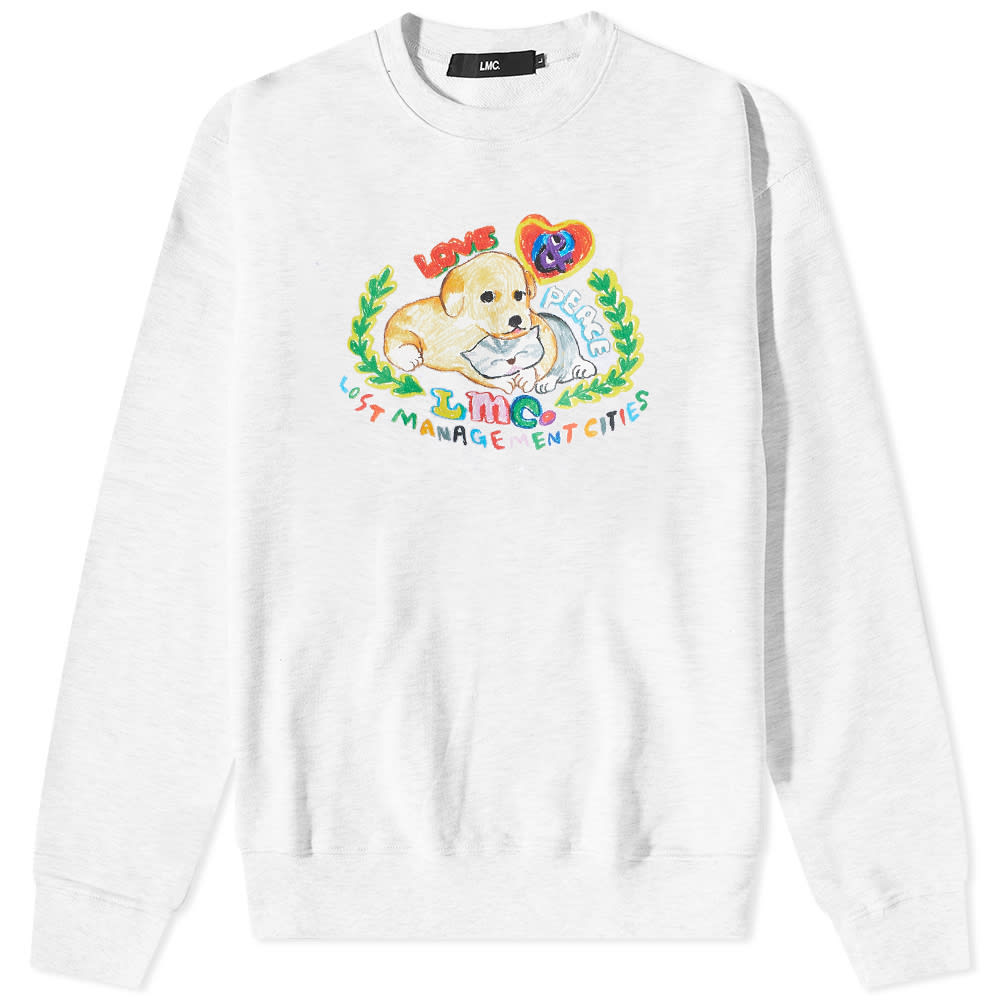 LMC Pet Friends Crew Sweat Light Heather Grey | END. (AT)