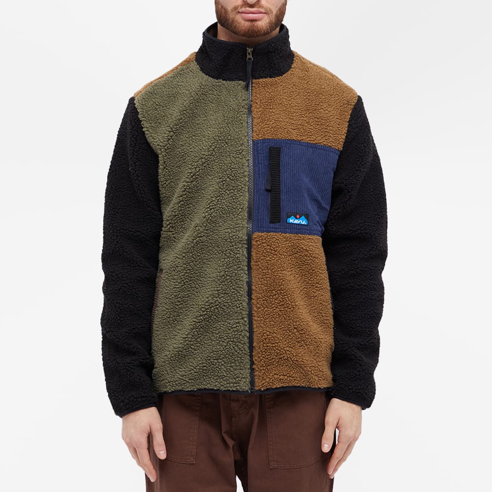 KAVU Wayside Sherpa Fleece Jacket Brewed Up END. (Global)