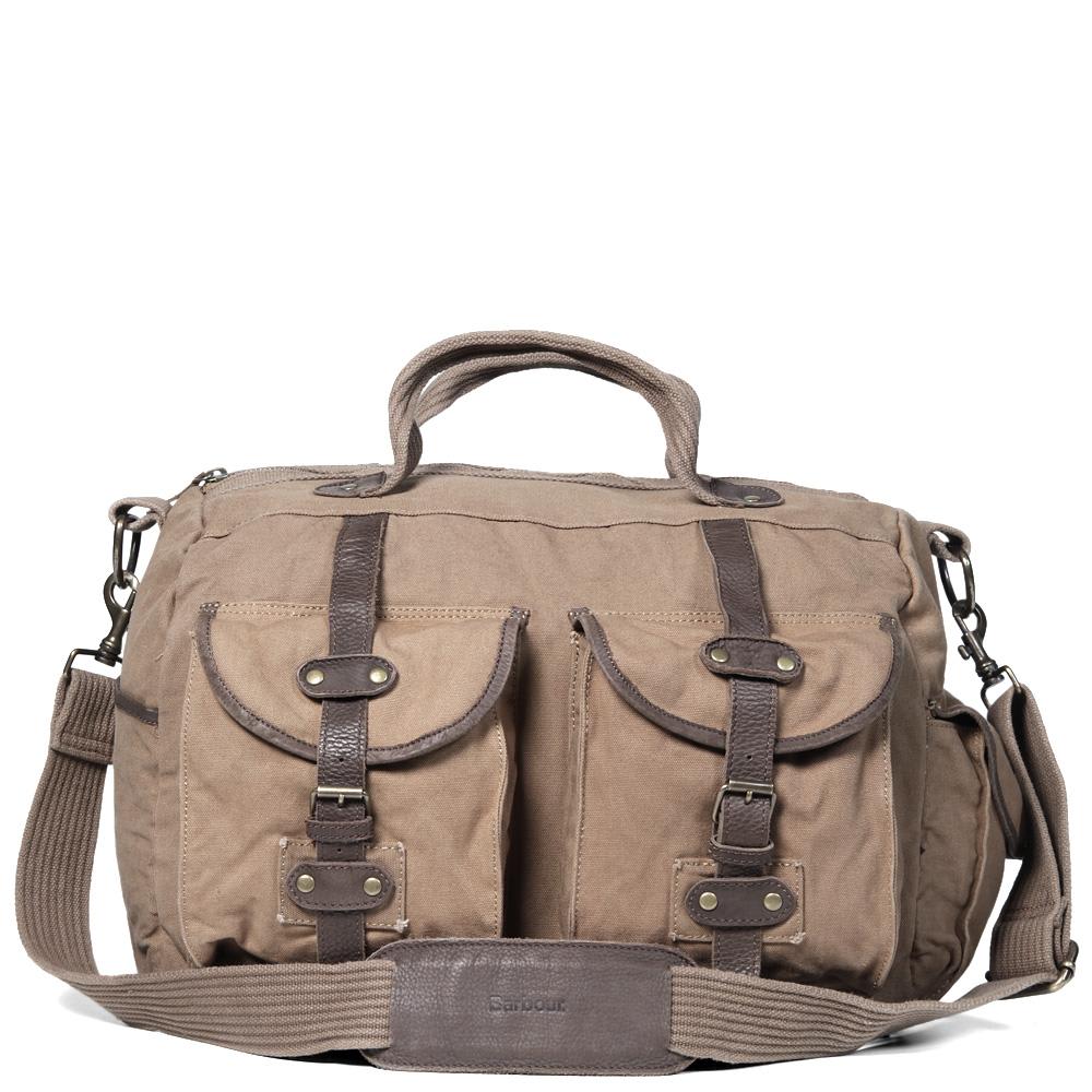 Barbour Washed Canvas Holdall Sandstone | END.