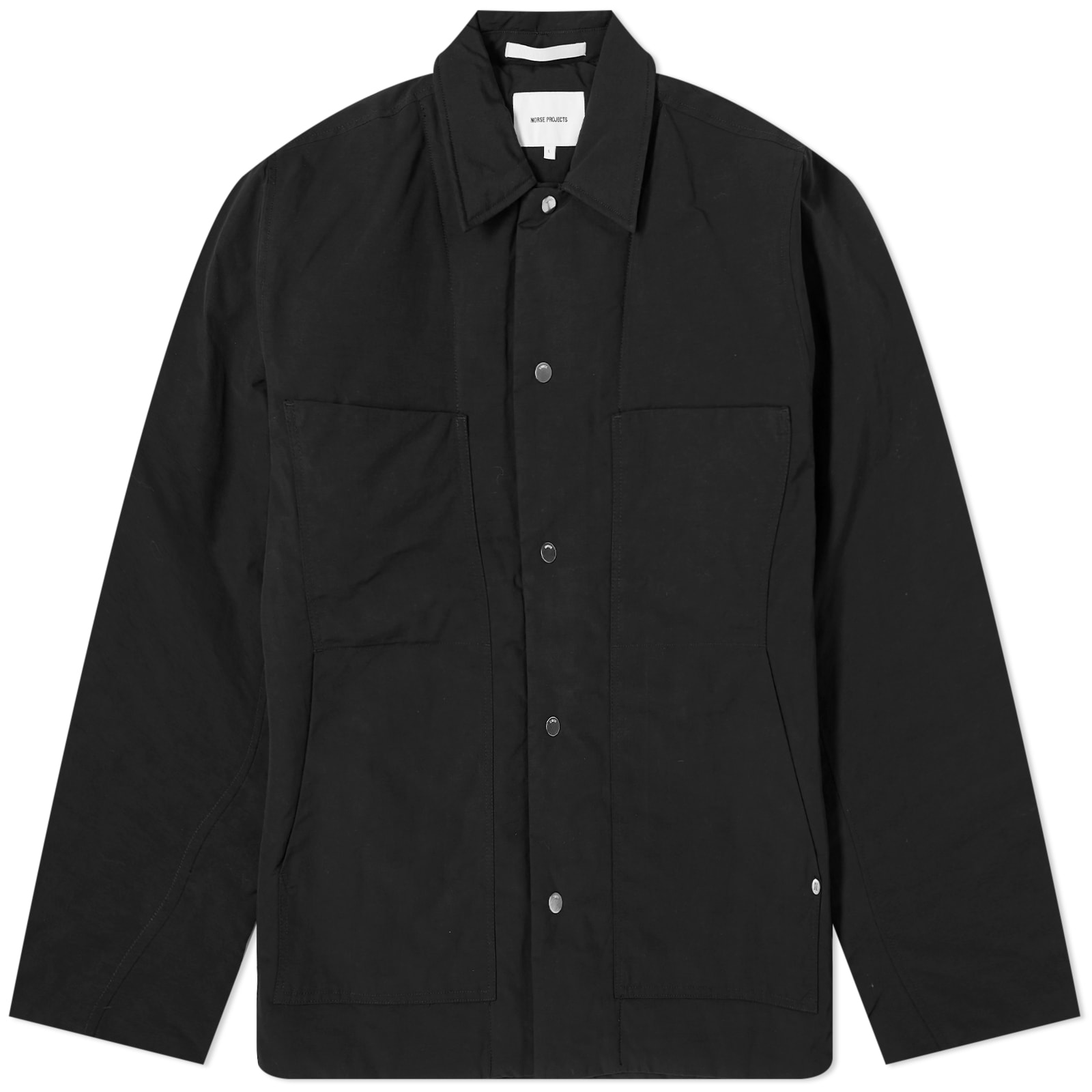 Norse Projects Pelle Waxed Nylon Insulated Jacket Black END. (GB)