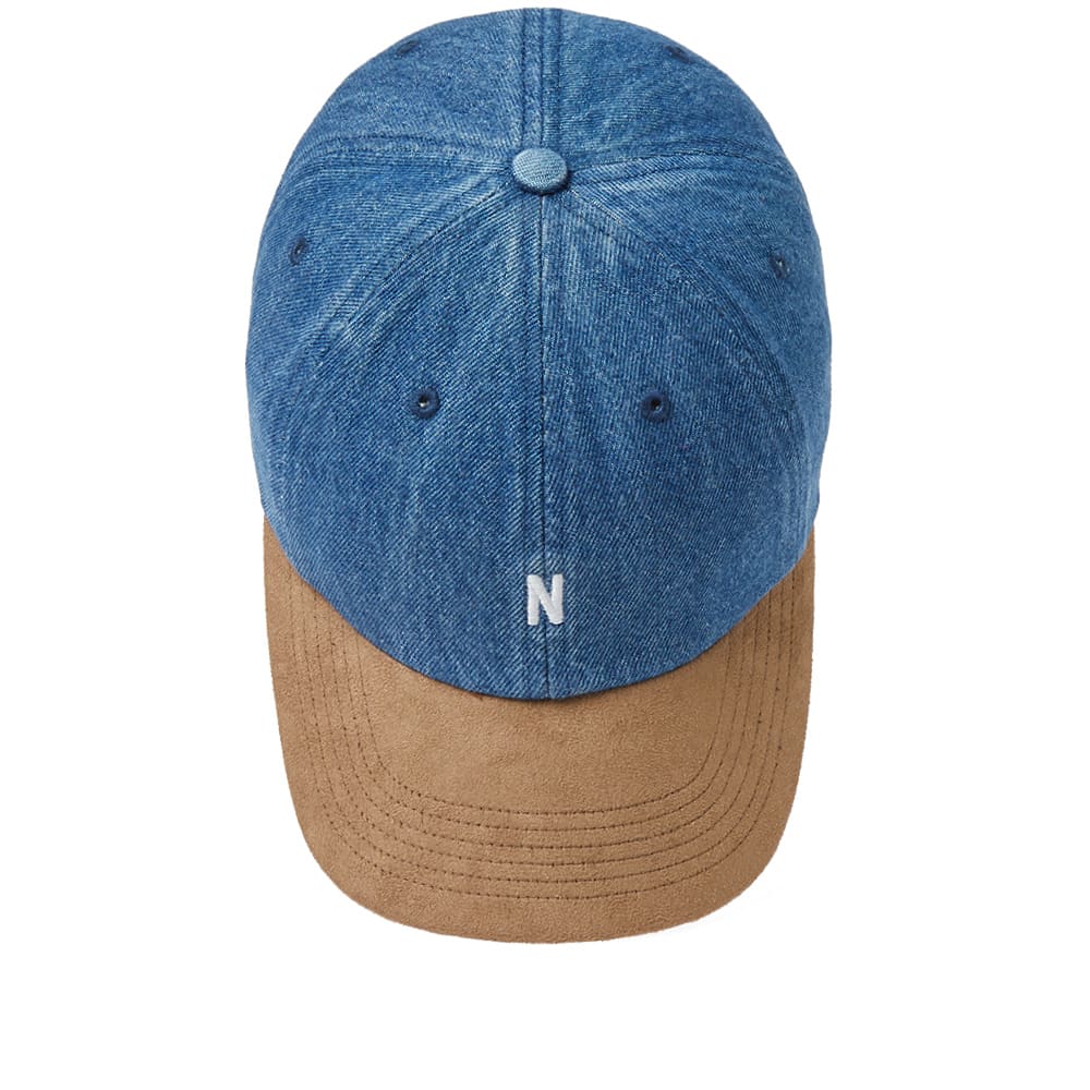 norse projects denim sports cap