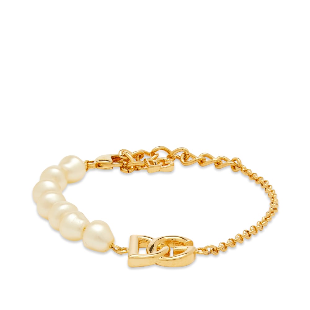 Dolce & Gabbana Pearl Logo Bracelet Oro | END. (US)