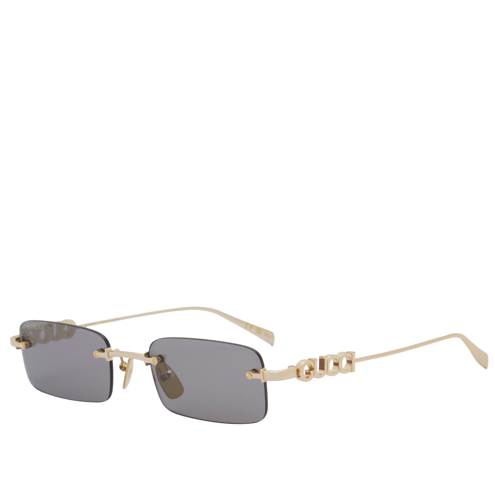 Gucci GG1808S Sunglasses Gold & Grey | END. (AR)