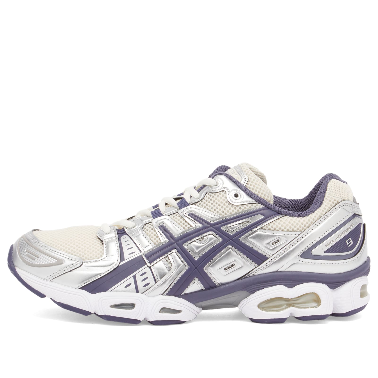 Asics Unisex Oatmeal/Indigo Fog Gel-Nimbus 9 Uk Size 6.5